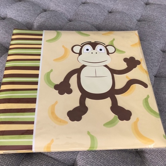 Vintage Monkey Print scrapbook 12x12 with 20 top loading pages - Picture 1 of 10